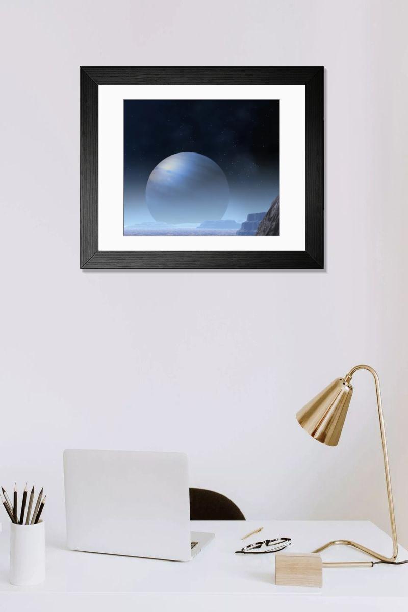 Shown hanging in a room: Modern 14"x12" (36x31cm)