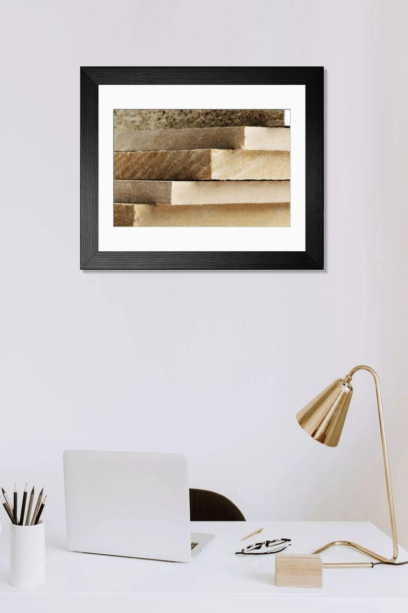 Shown hanging in a room: Modern 14"x12" (36x31cm)