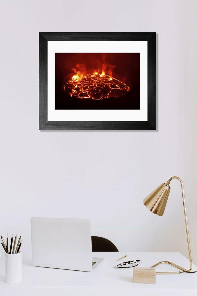 Shown hanging in a room: Modern 14"x12" (36x31cm)