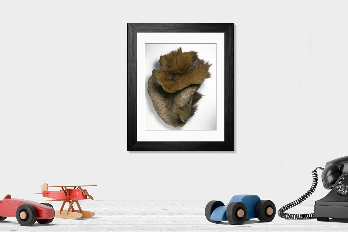 Shown hanging in a room: Modern 14"x12" (36x31cm)