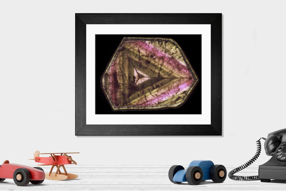 Shown hanging in a room: Modern 14"x12" (36x31cm)