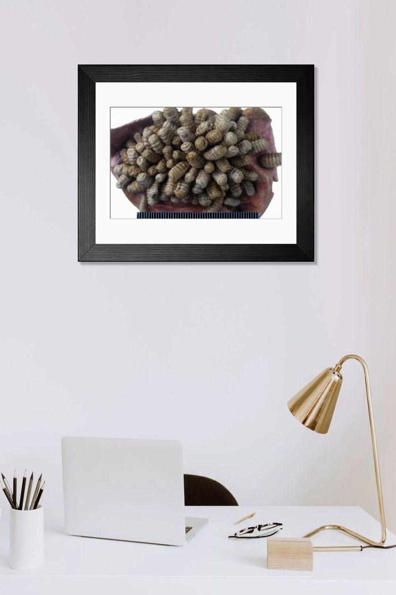 Shown hanging in a room: Modern 14"x12" (36x31cm)