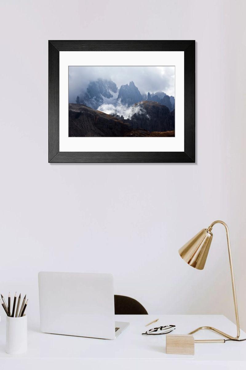 Shown hanging in a room: Modern 14"x12" (36x31cm)