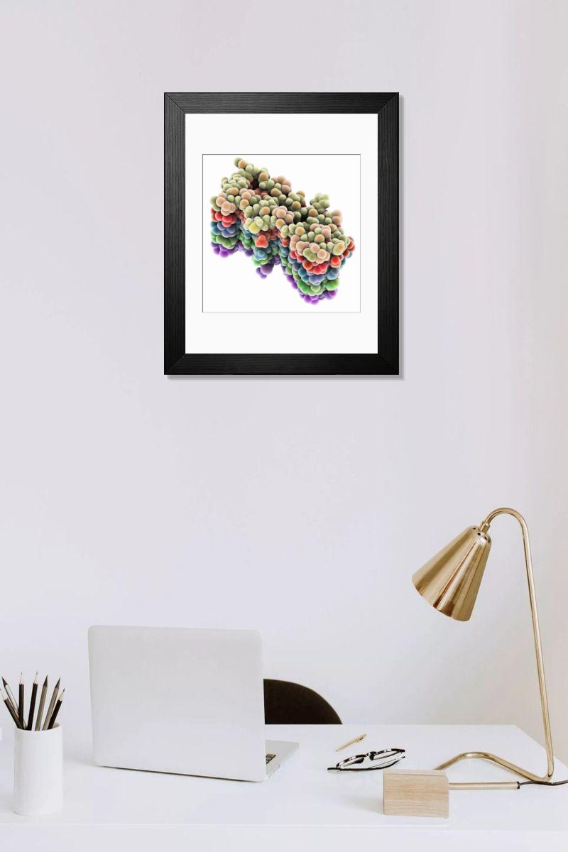 Shown hanging in a room: Modern 14"x12" (36x31cm)