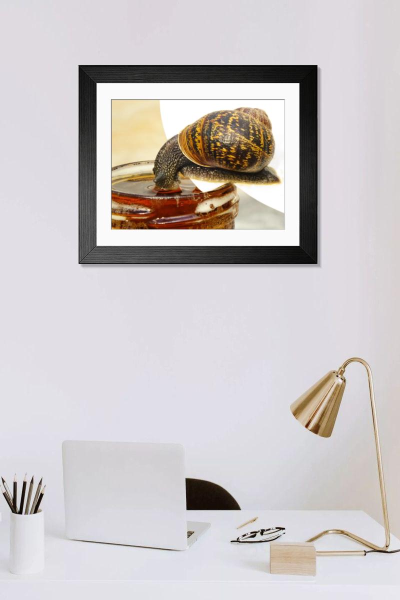 Shown hanging in a room: Modern 14"x12" (36x31cm)