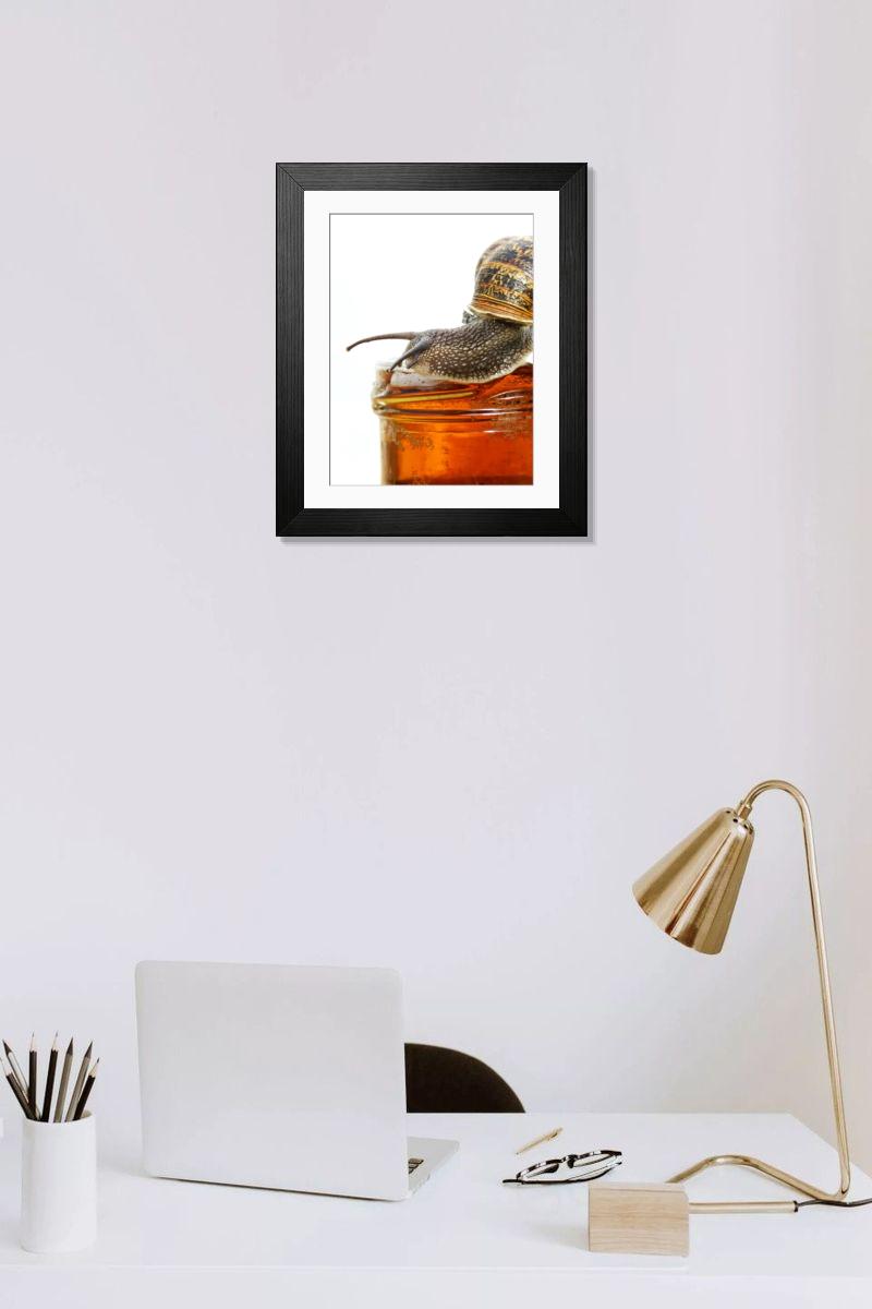 Shown hanging in a room: Modern 14"x12" (36x31cm)