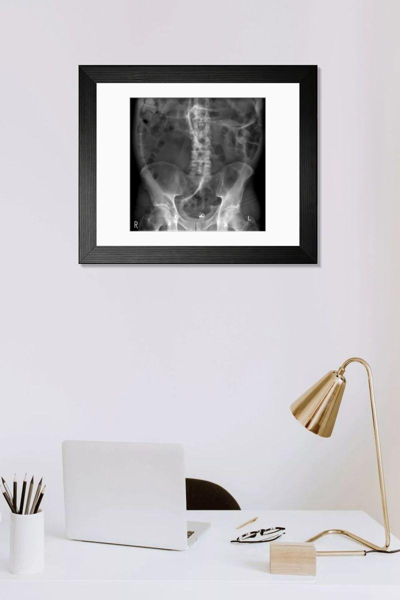 Shown hanging in a room: Modern 14"x12" (36x31cm)