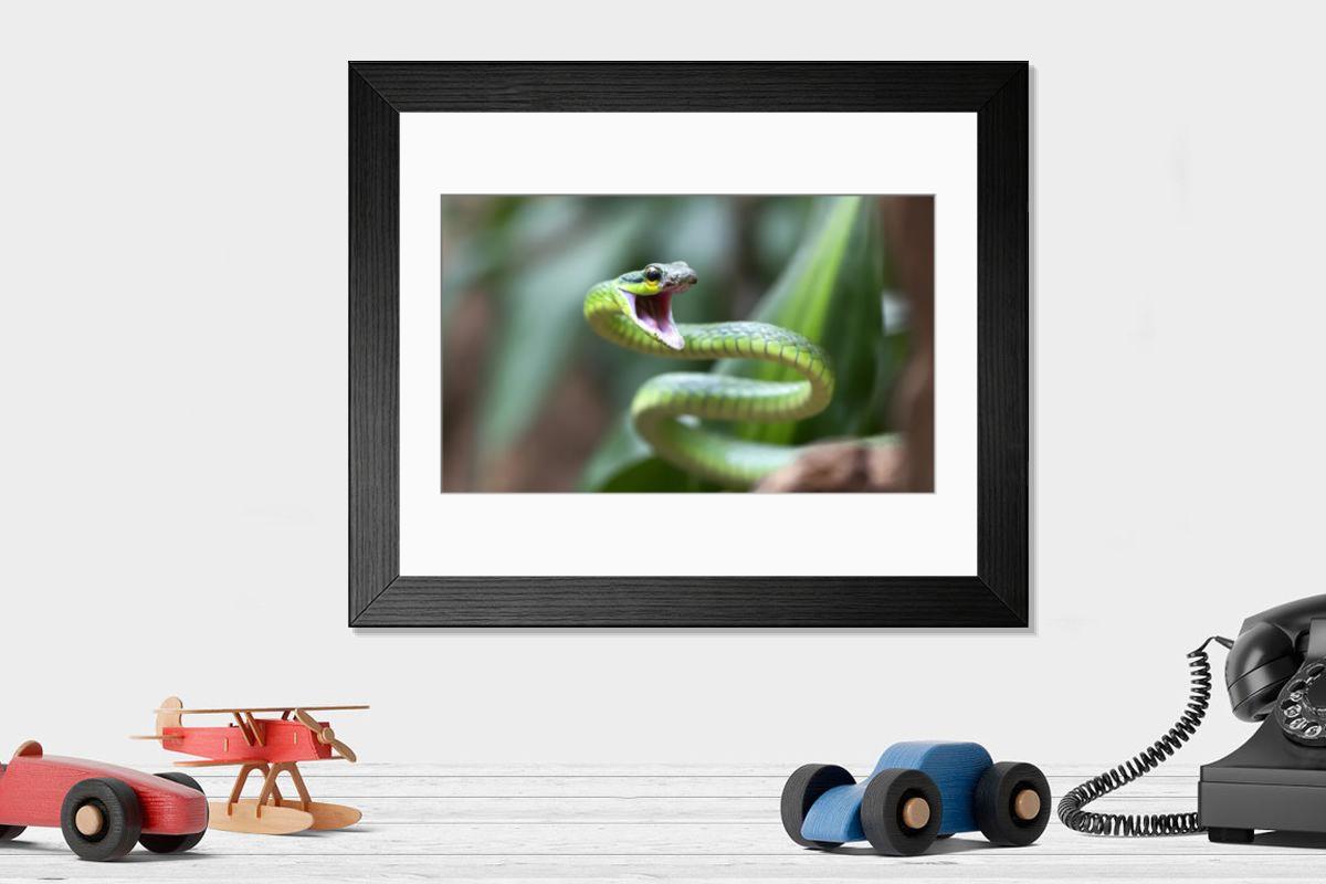Shown hanging in a room: Modern 14"x12" (36x31cm)