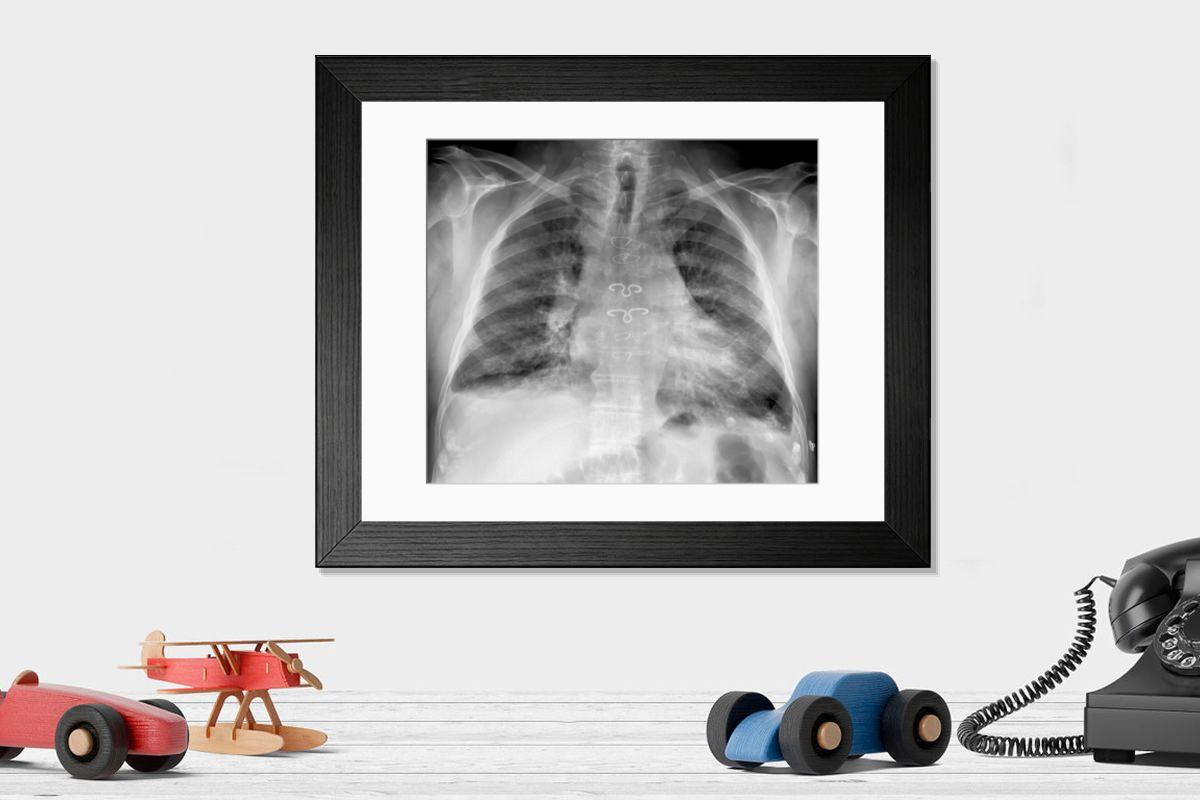 Shown hanging in a room: Modern 14"x12" (36x31cm)