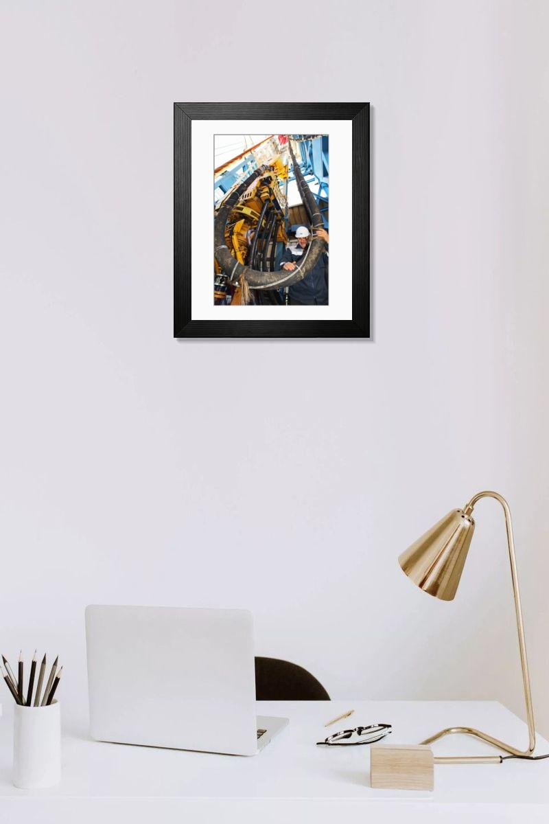 Shown hanging in a room: Modern 14"x12" (36x31cm)