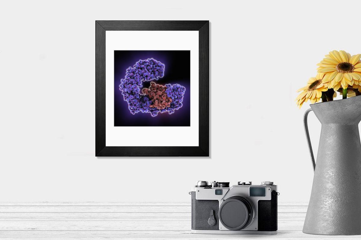 Shown hanging in a room: Modern 14"x12" (36x31cm)