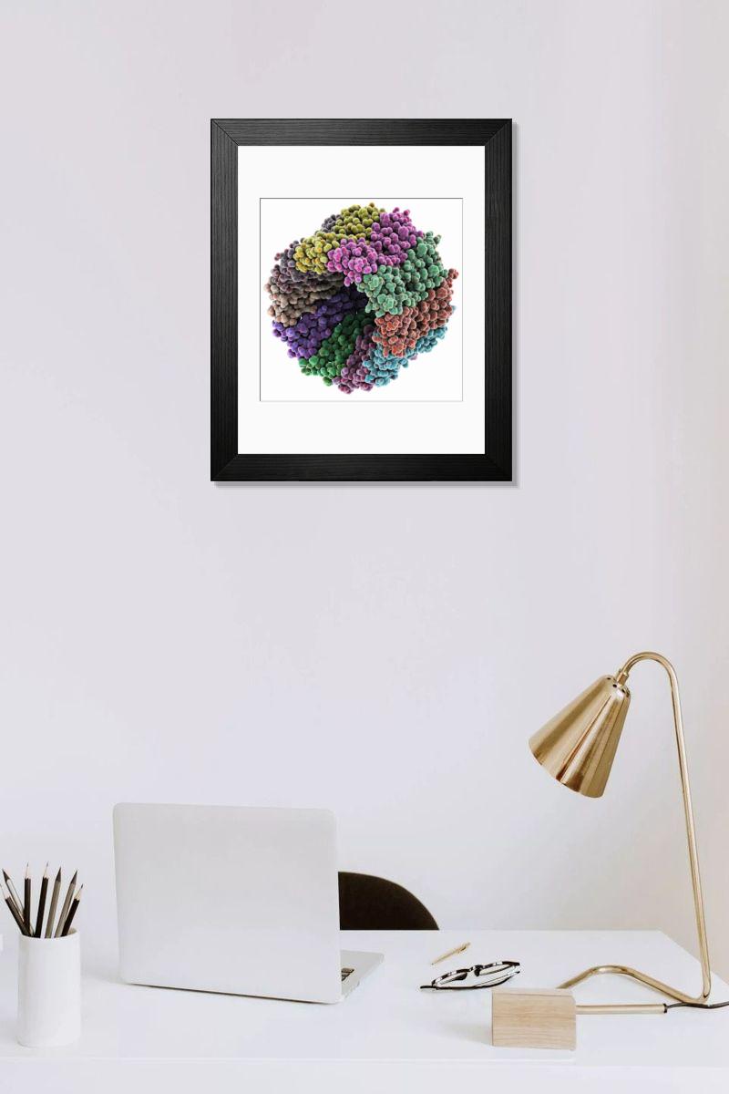 Shown hanging in a room: Modern 14"x12" (36x31cm)