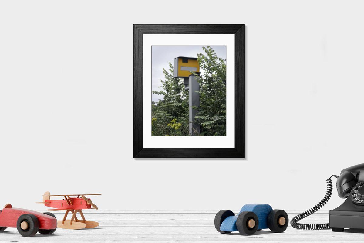 Shown hanging in a room: Modern 14"x12" (36x31cm)