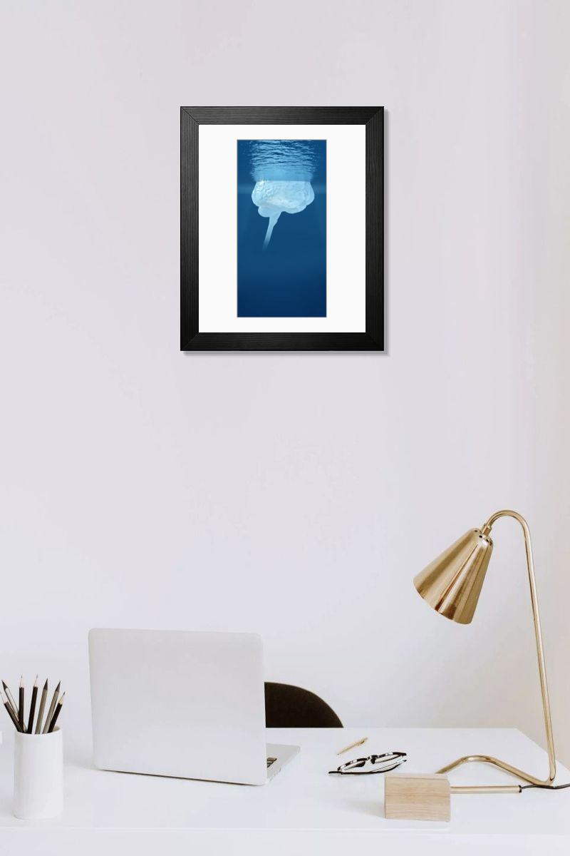 Shown hanging in a room: Modern 14"x12" (36x31cm)