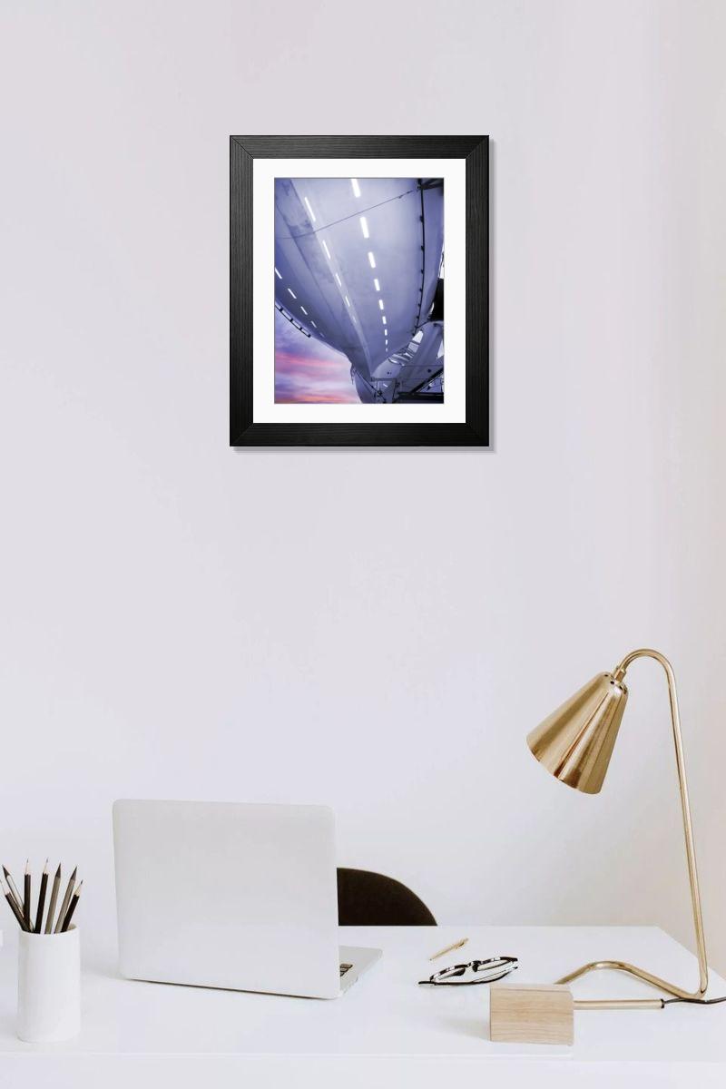 Shown hanging in a room: Modern 14"x12" (36x31cm)