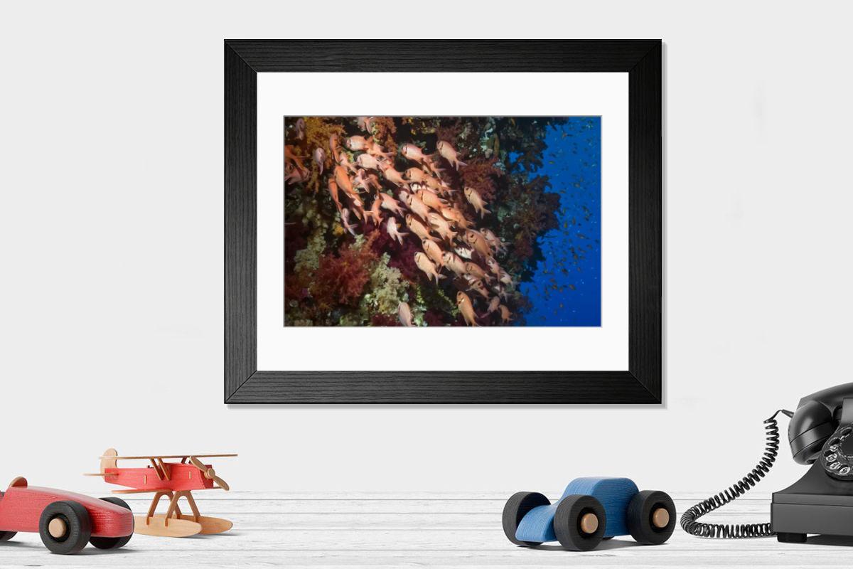 Shown hanging in a room: Modern 14"x12" (36x31cm)