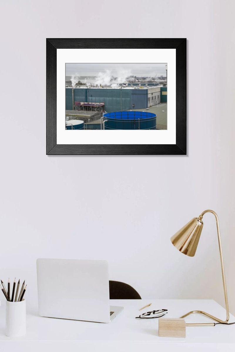 Shown hanging in a room: Modern 14"x12" (36x31cm)
