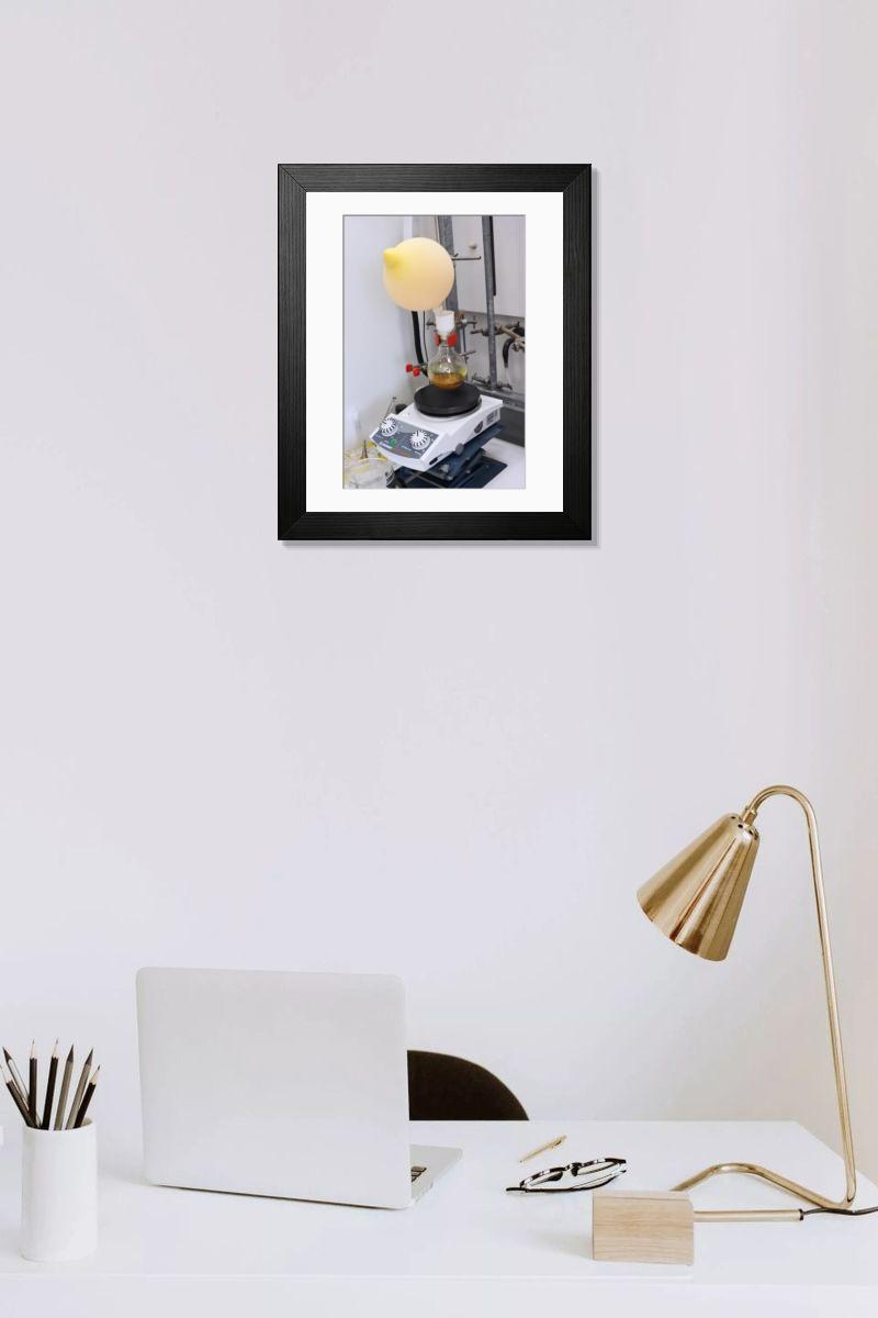 Shown hanging in a room: Modern 14"x12" (36x31cm)