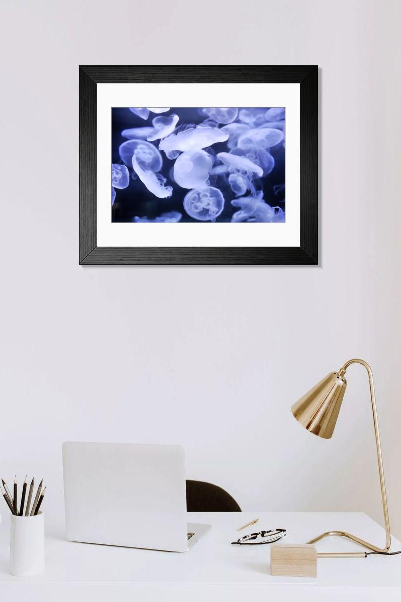 Shown hanging in a room: Modern 14"x12" (36x31cm)