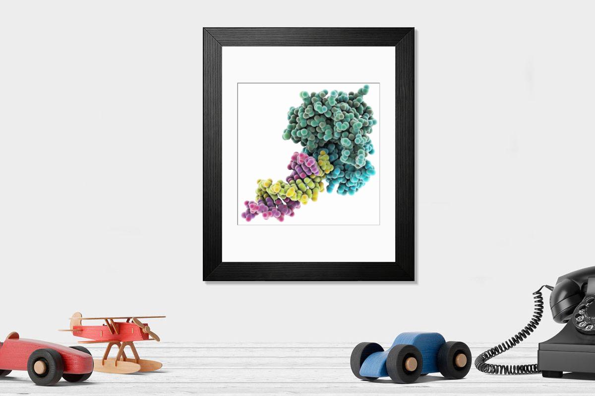 Shown hanging in a room: Modern 14"x12" (36x31cm)