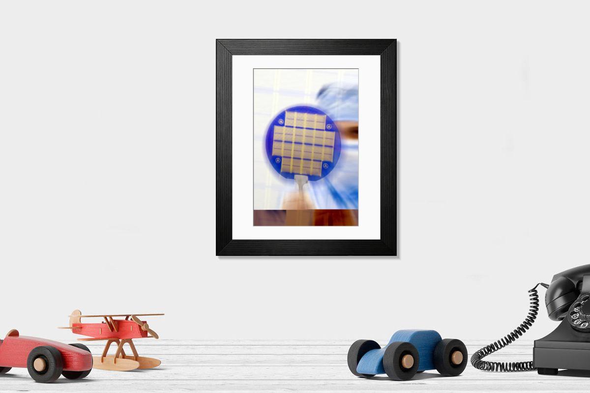 Shown hanging in a room: Modern 14"x12" (36x31cm)
