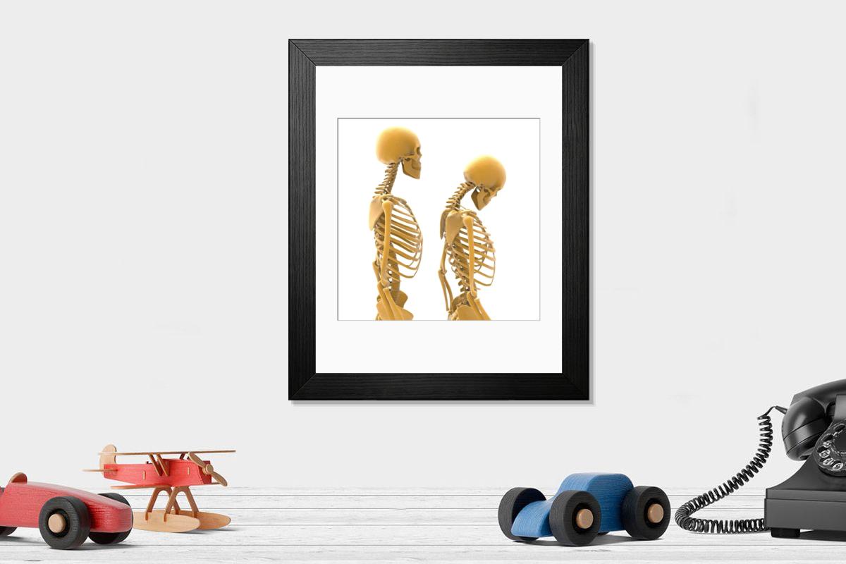Shown hanging in a room: Modern 14"x12" (36x31cm)