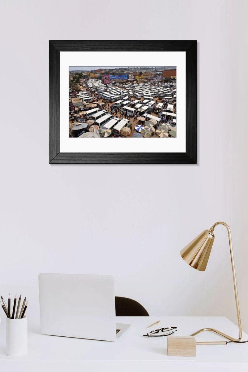 Shown hanging in a room: Modern 14"x12" (36x31cm)