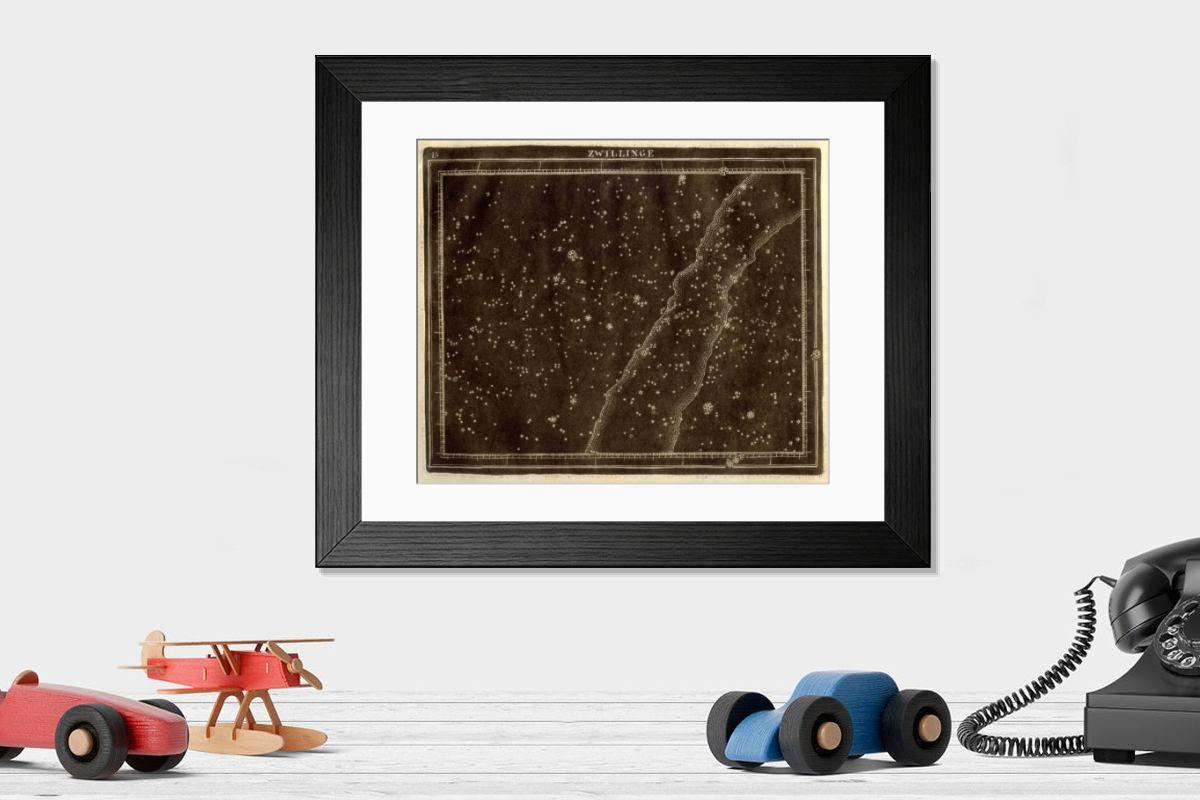 Shown hanging in a room: Modern 14"x12" (36x31cm)