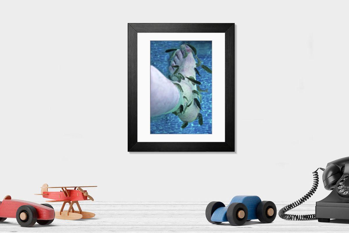 Shown hanging in a room: Modern 14"x12" (36x31cm)