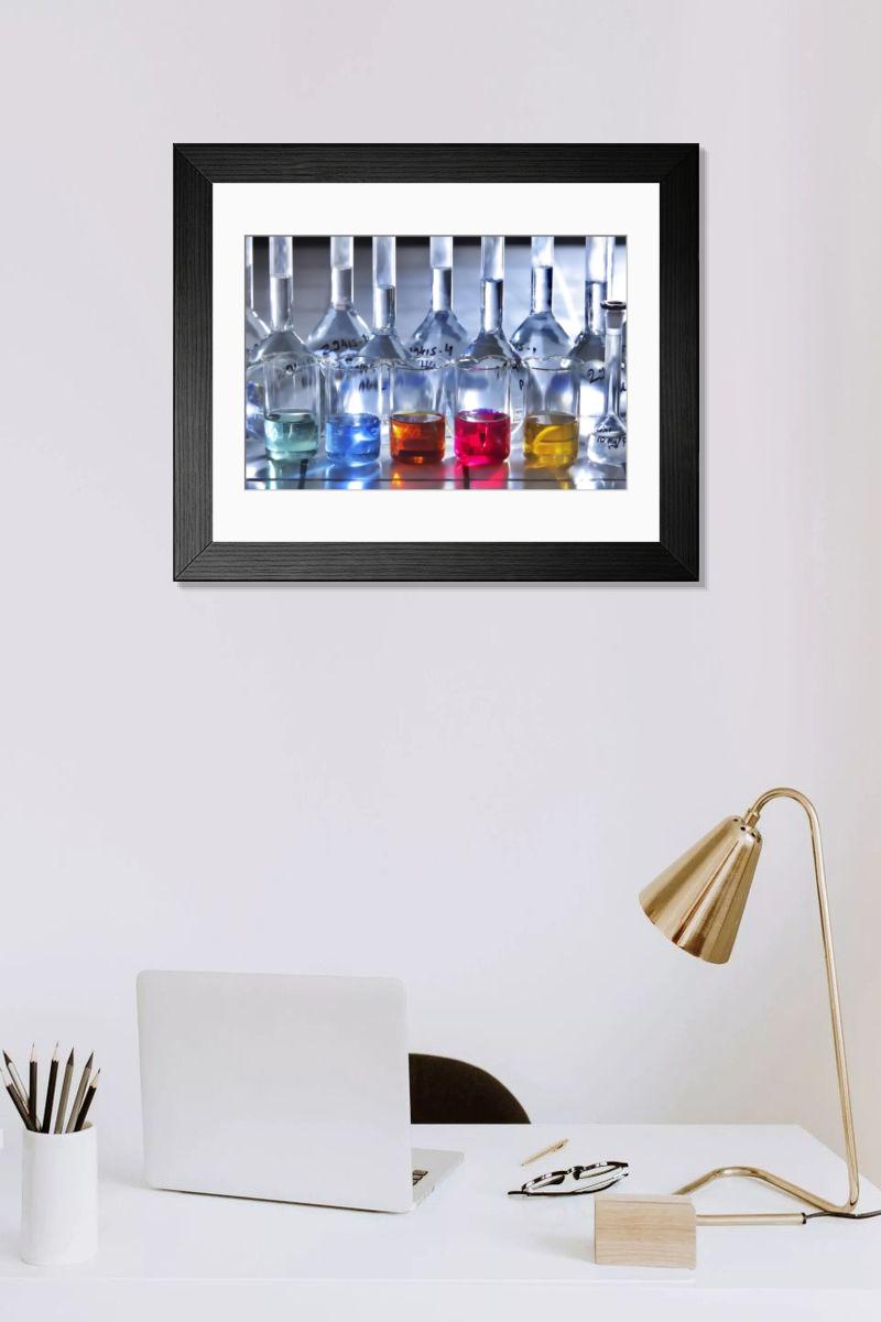 Shown hanging in a room: Modern 14"x12" (36x31cm)