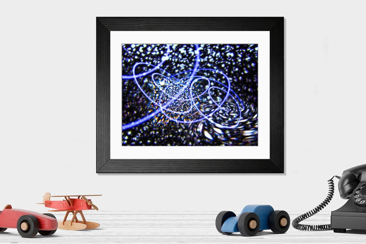 Shown hanging in a room: Modern 14"x12" (36x31cm)