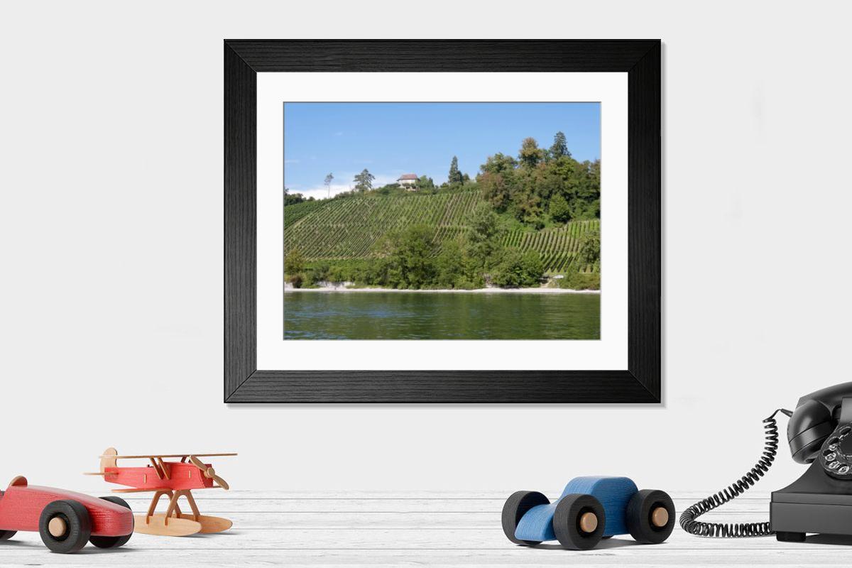 Shown hanging in a room: Modern 14"x12" (36x31cm)