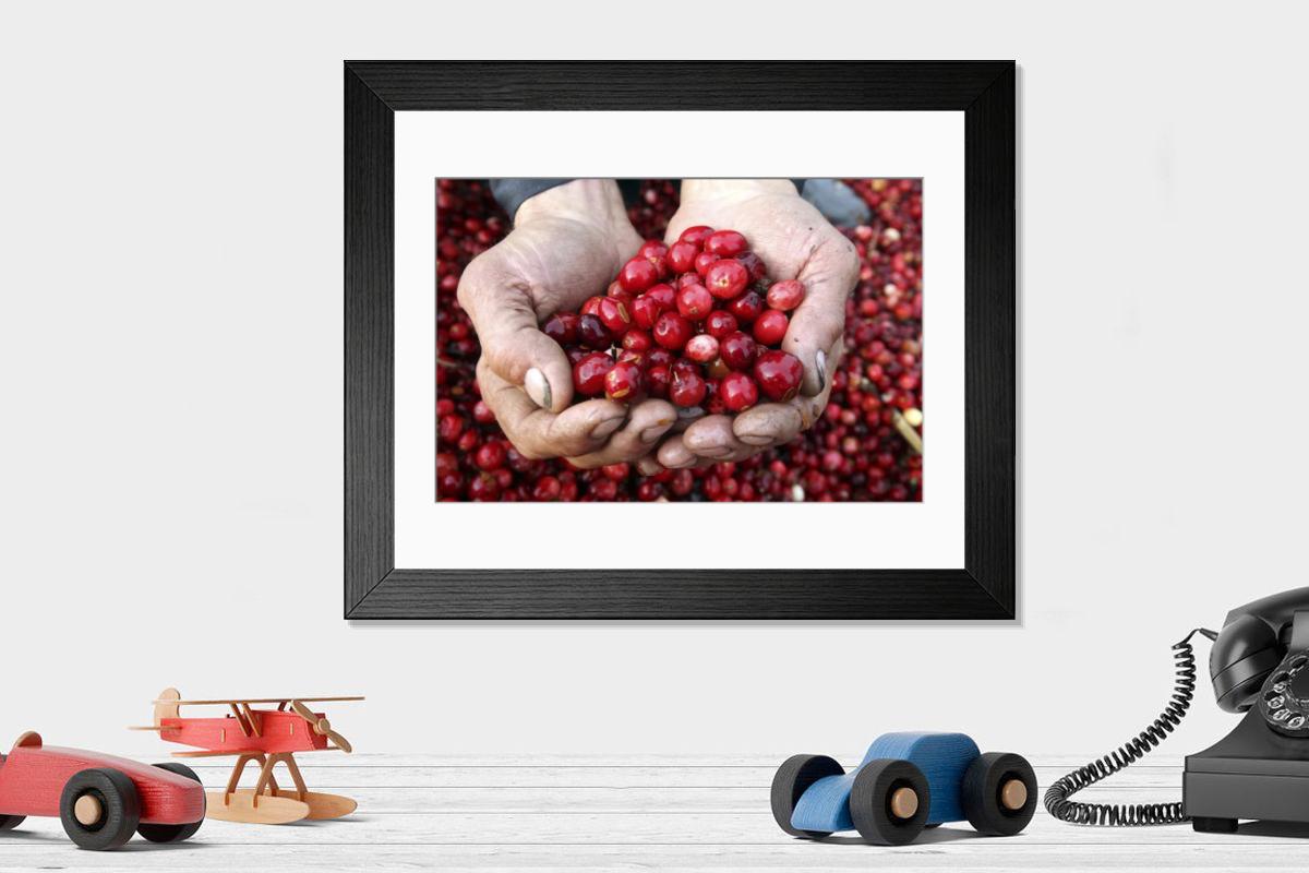 Shown hanging in a room: Modern 14"x12" (36x31cm)
