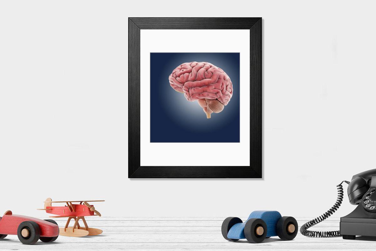 Shown hanging in a room: Modern 14"x12" (36x31cm)