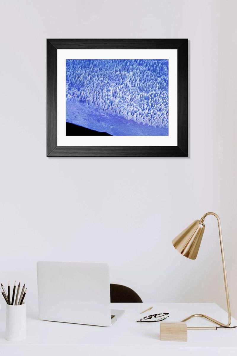 Shown hanging in a room: Modern 14"x12" (36x31cm)