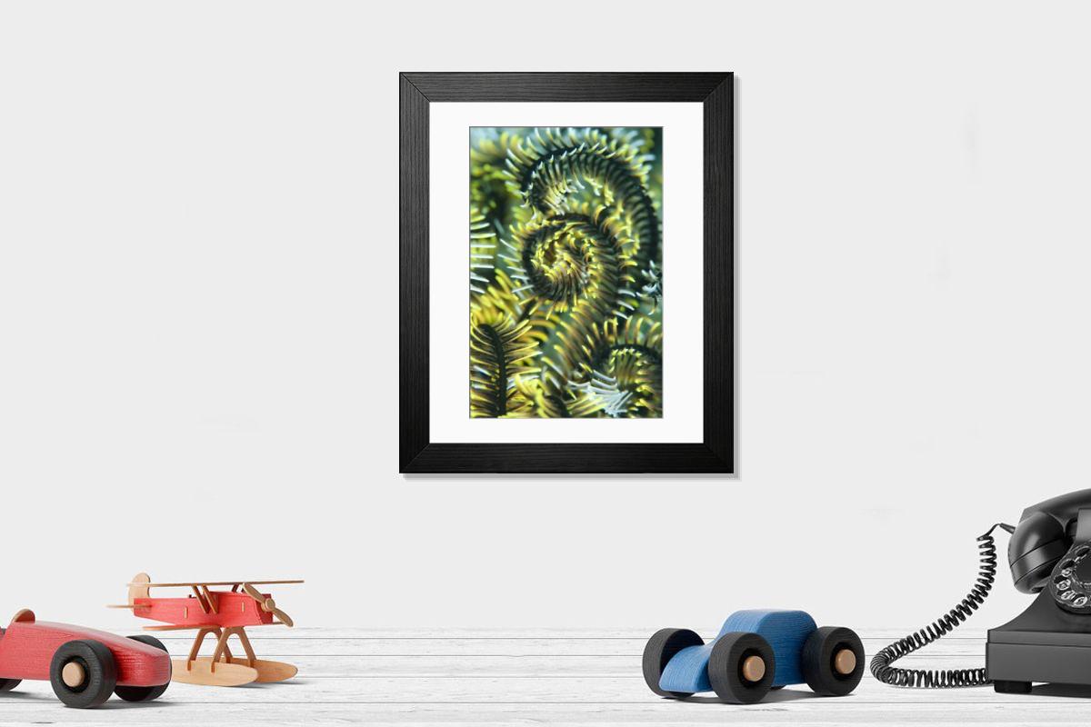 Shown hanging in a room: Modern 14"x12" (36x31cm)