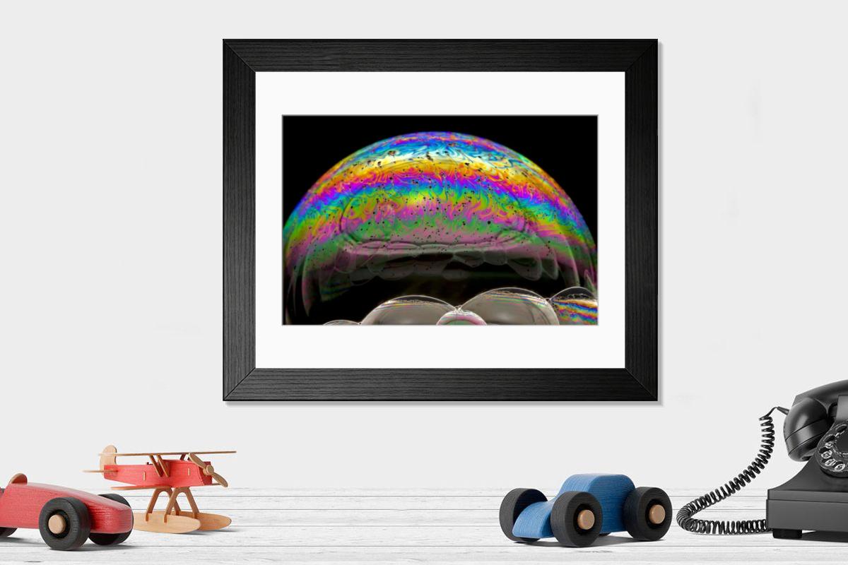 Shown hanging in a room: Modern 14"x12" (36x31cm)