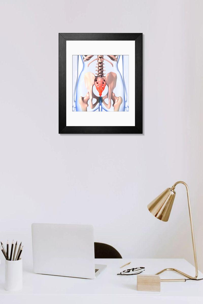 Shown hanging in a room: Modern 14"x12" (36x31cm)