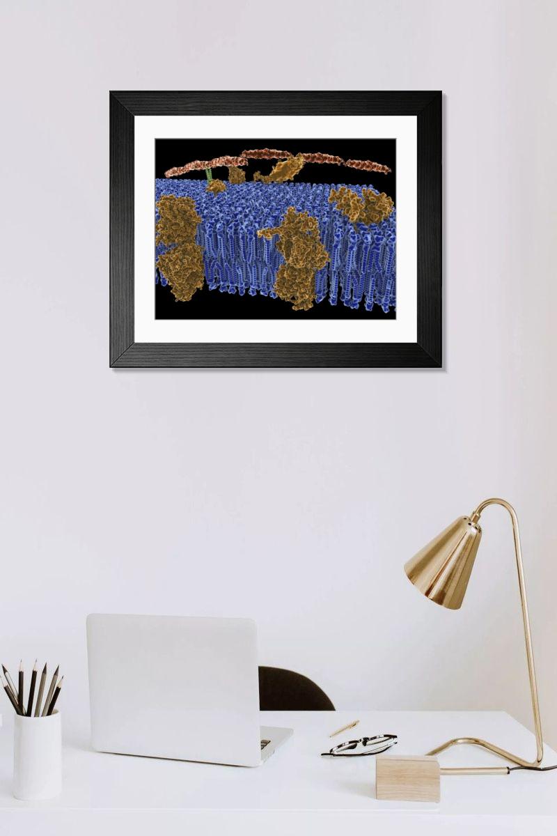Shown hanging in a room: Modern 14"x12" (36x31cm)