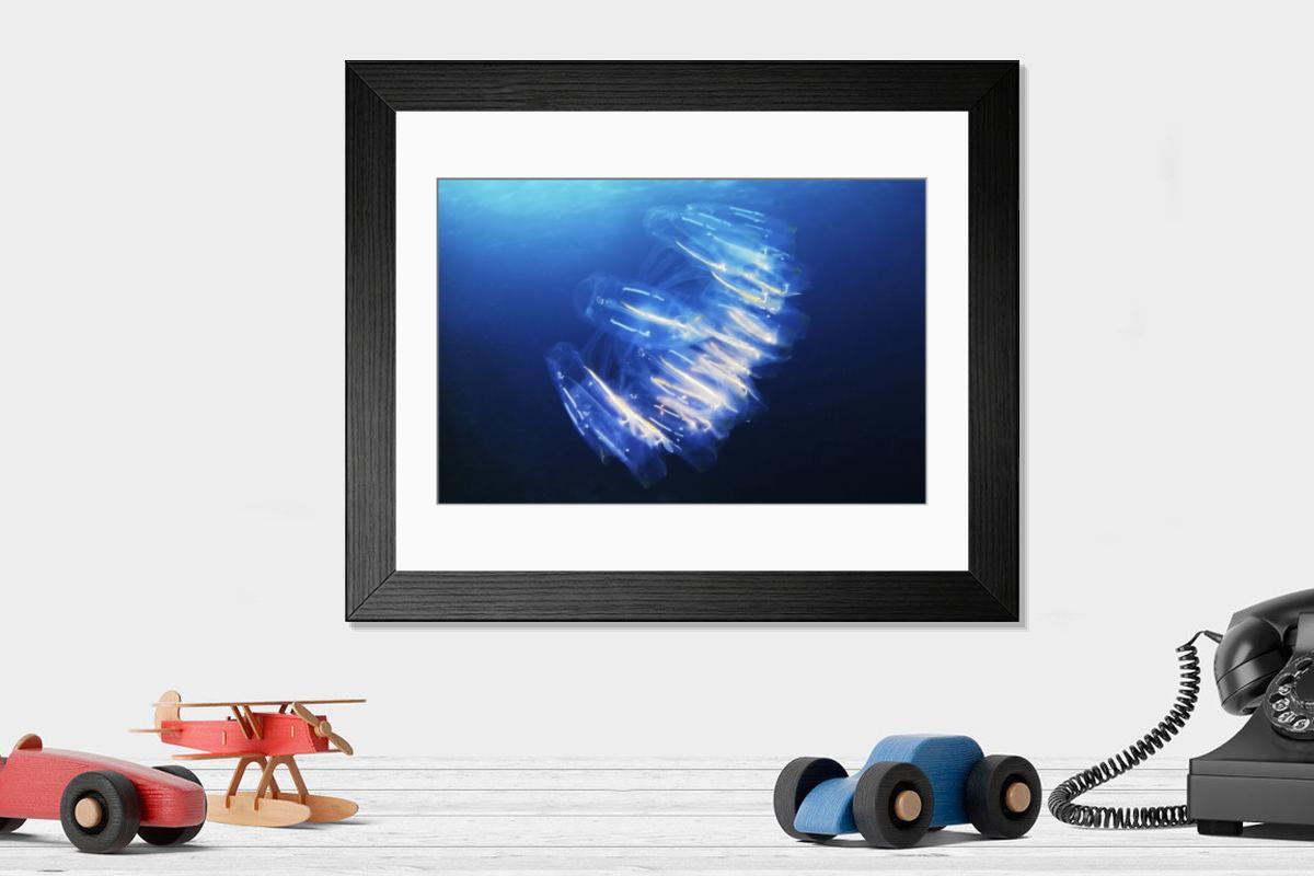 Shown hanging in a room: Modern 14"x12" (36x31cm)