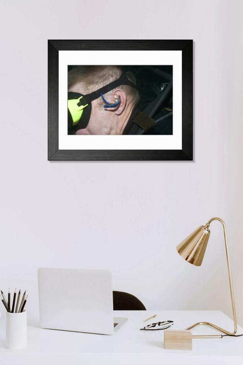 Shown hanging in a room: Modern 14"x12" (36x31cm)