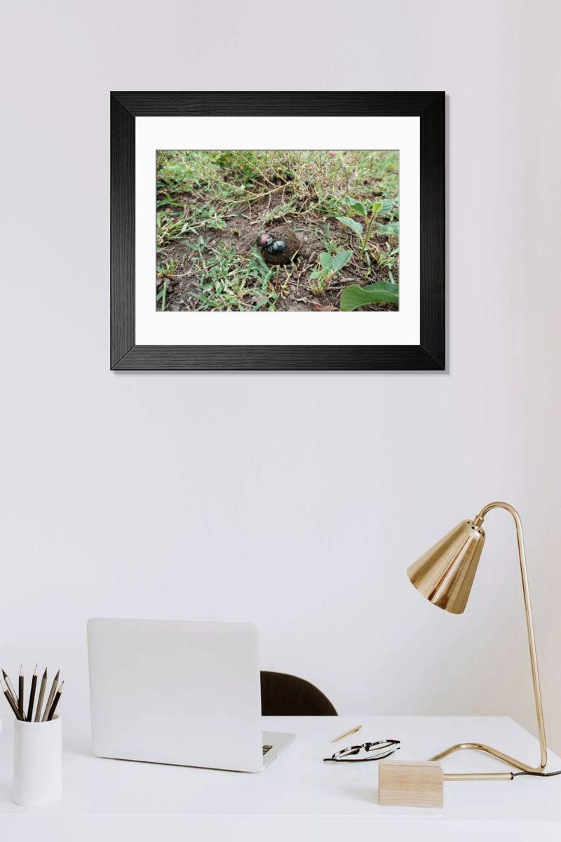 Shown hanging in a room: Modern 14"x12" (36x31cm)