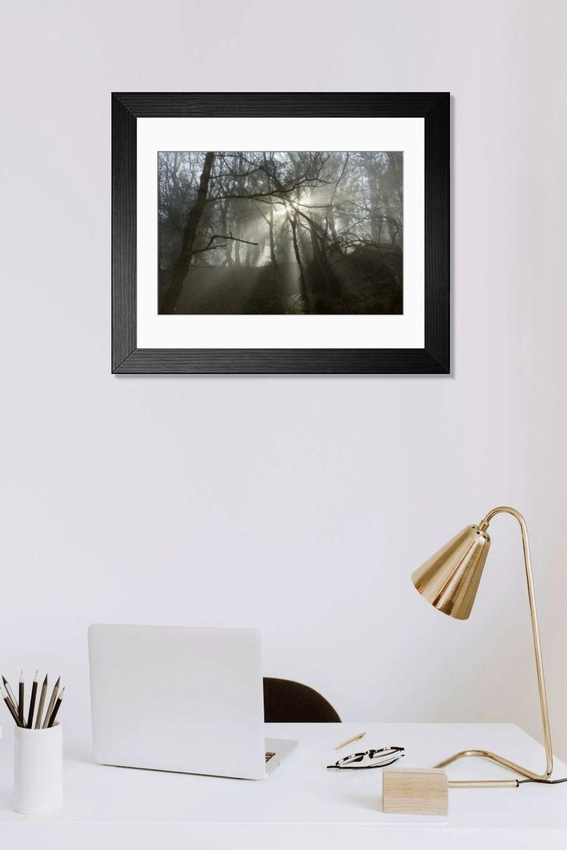 Shown hanging in a room: Modern 14"x12" (36x31cm)