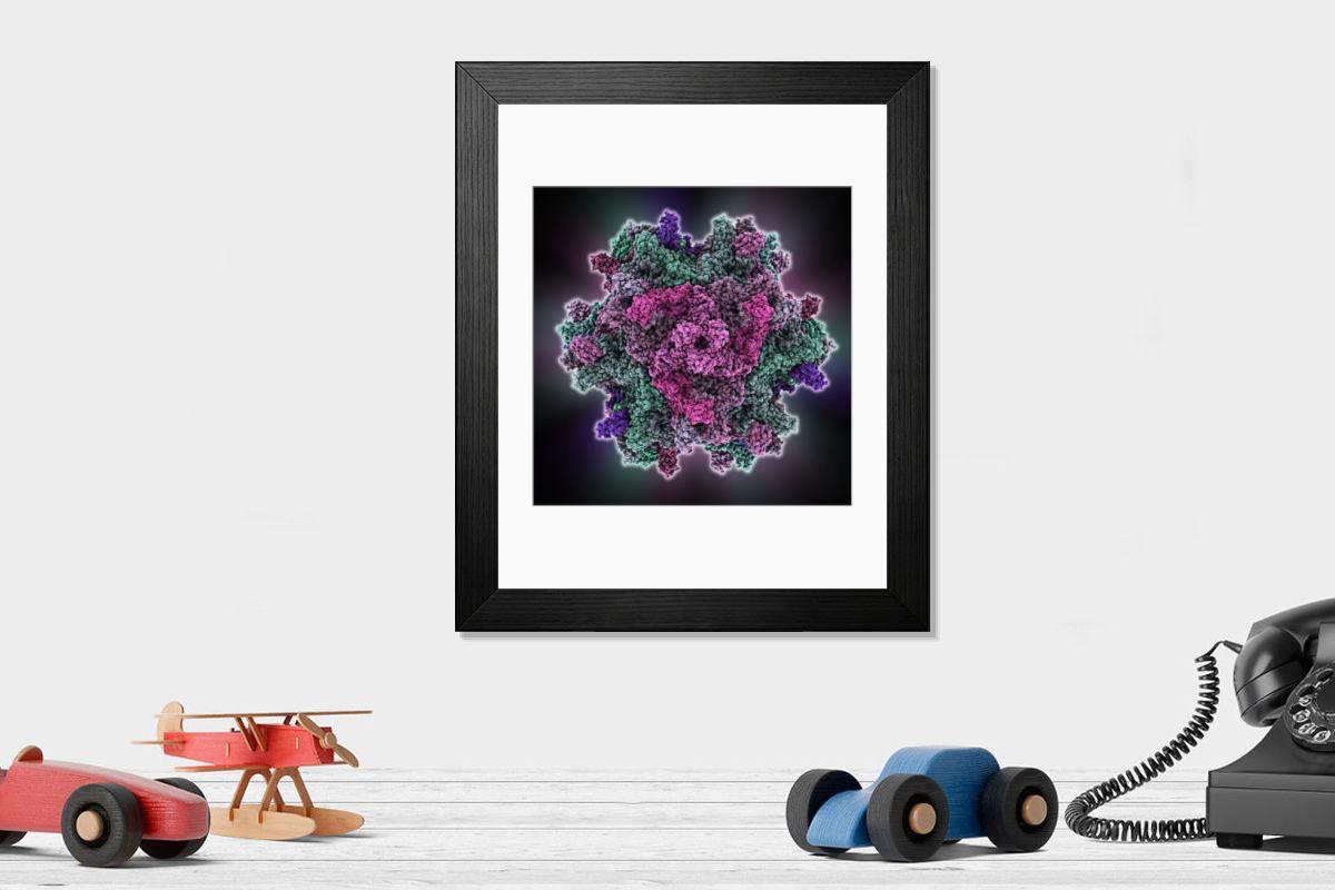 Shown hanging in a room: Modern 14"x12" (36x31cm)