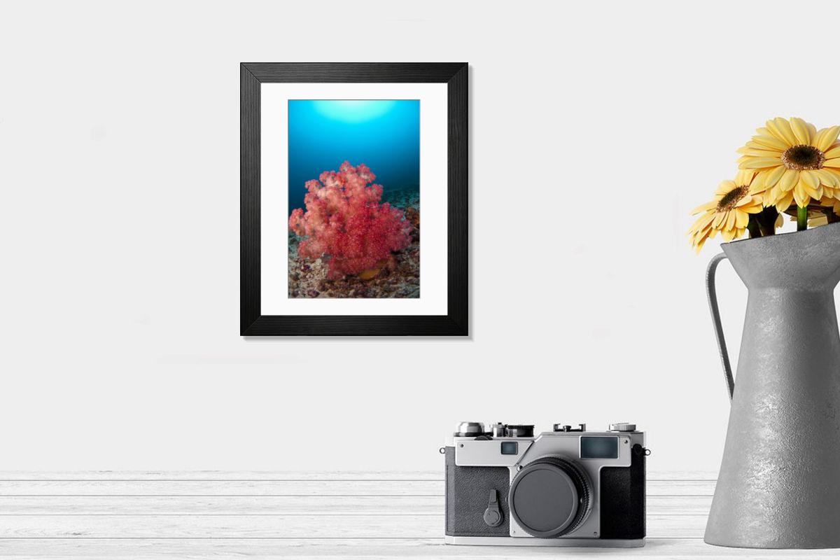 Shown hanging in a room: Modern 14"x12" (36x31cm)