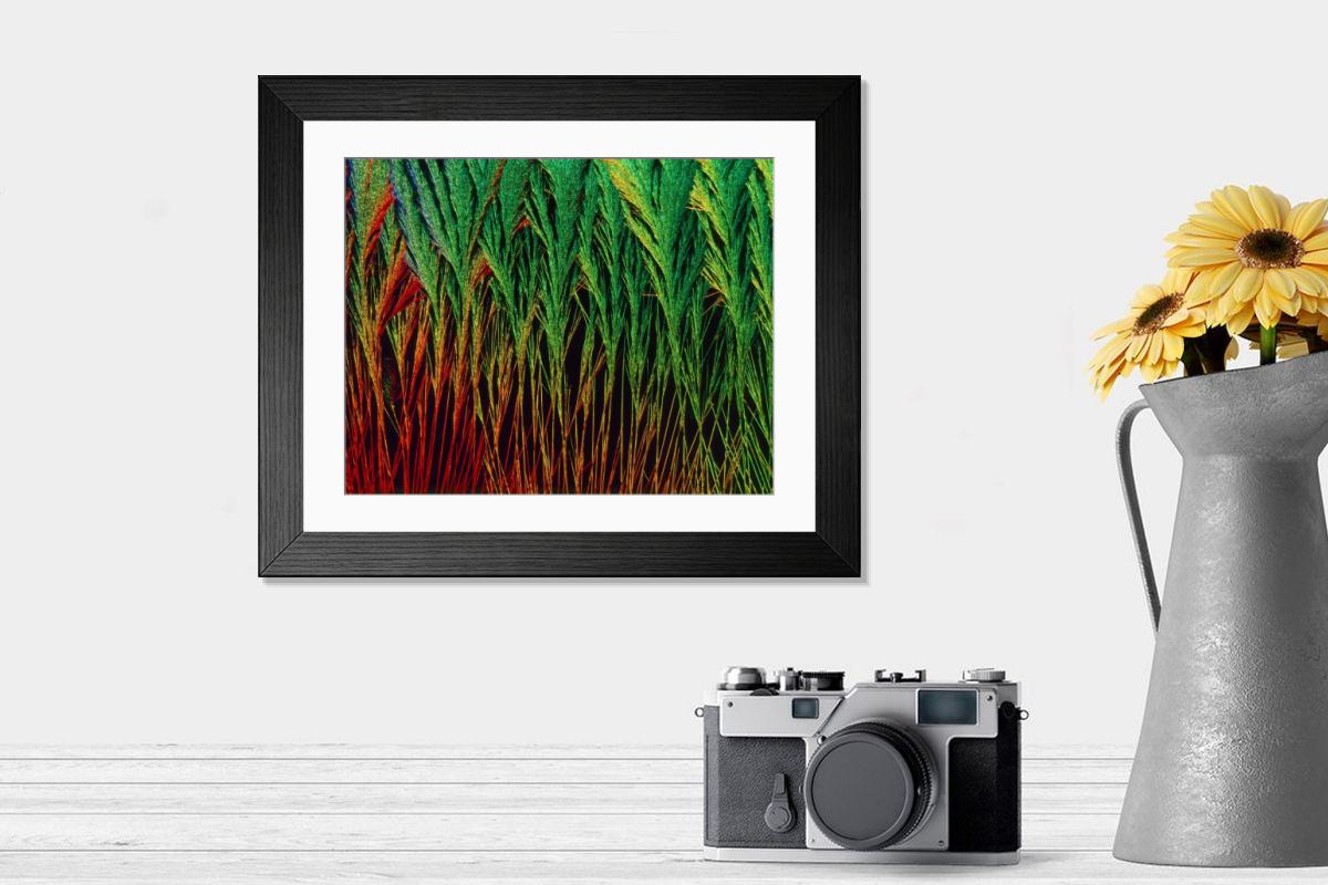 Shown hanging in a room: Modern 14"x12" (36x31cm)