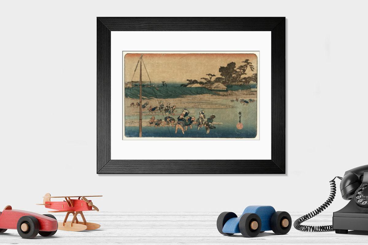 Shown hanging in a room: Modern 14"x12" (36x31cm)