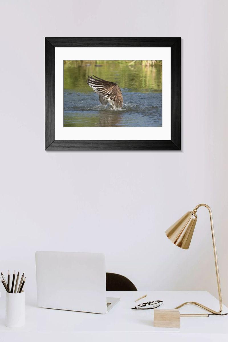 Shown hanging in a room: Modern 14"x12" (36x31cm)