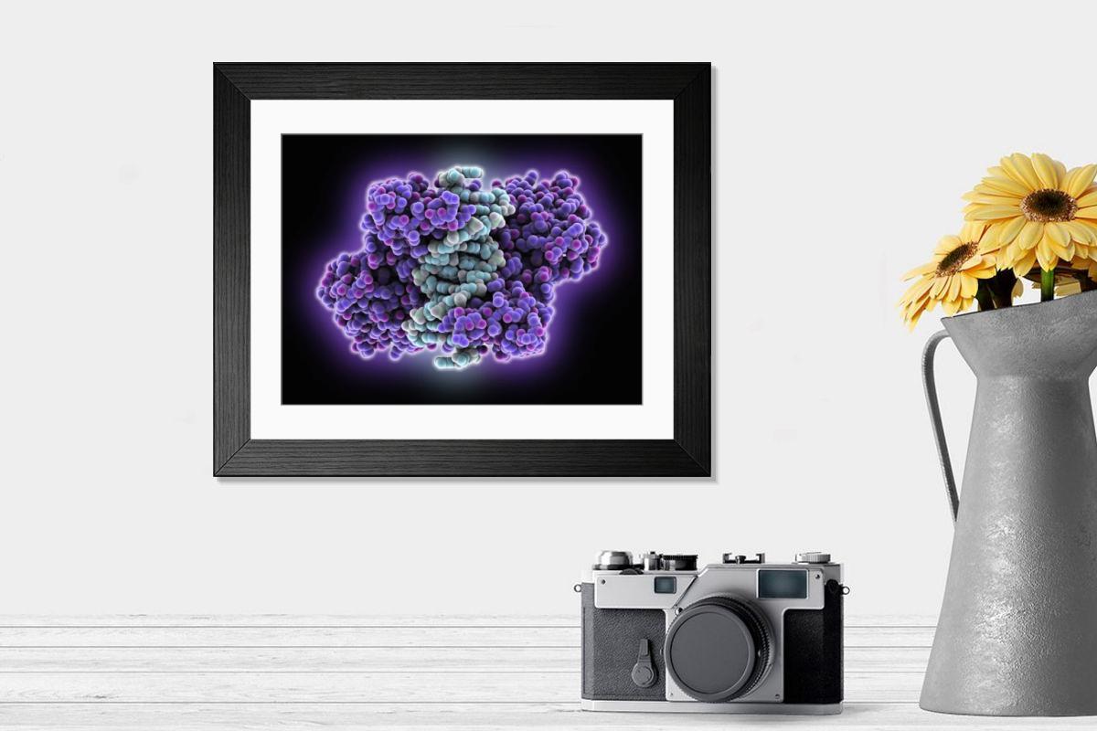 Shown hanging in a room: Modern 14"x12" (36x31cm)