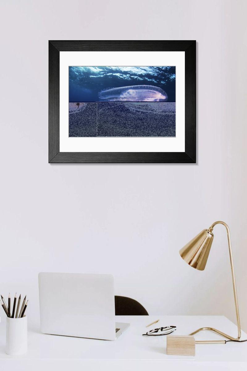 Shown hanging in a room: Modern 14"x12" (36x31cm)